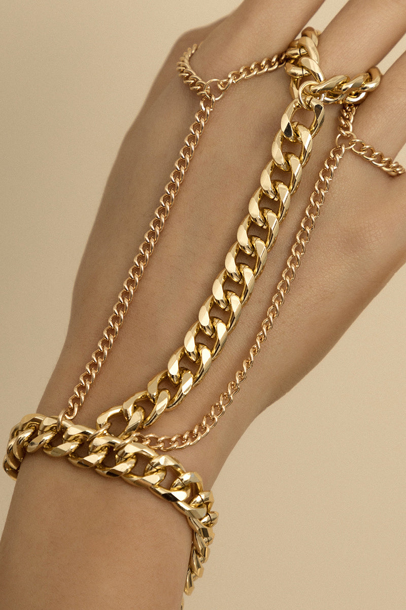 Bracelet en or à chaîne décontractée