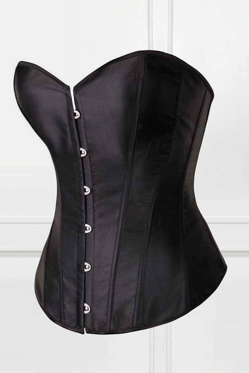 Hauts de lingerie corset bustier à lacets solides de grande taille